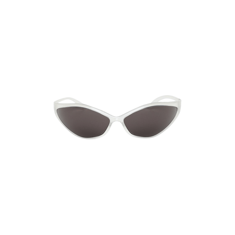 Balenciaga 90s Oval Sunglasses Crystal