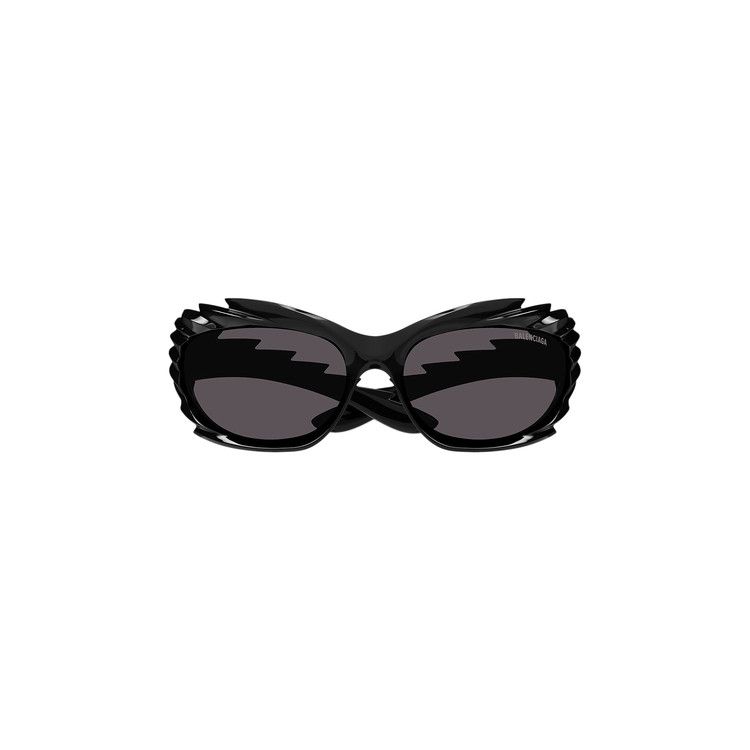 Balenciaga Spike Rectangle Sunglasses Black