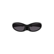 Balenciaga Cat Oval Frame Sunglasses Black
