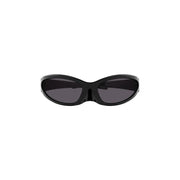 Balenciaga Cat Oval Frame Sunglasses Black
