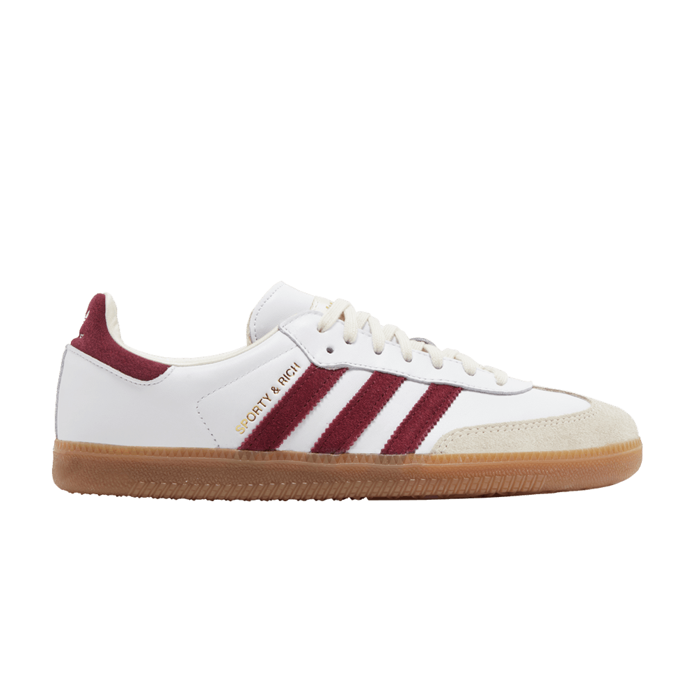 Sporty & Rich x adidas Samba OG White Core Burgundy
