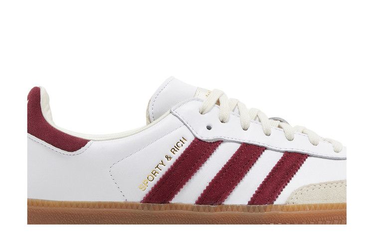 Sporty & Rich x adidas Samba OG White Core Burgundy