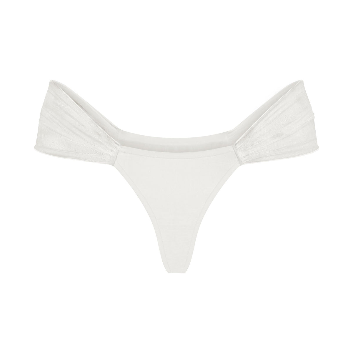 Ultra Fine Mesh Draped Thong
