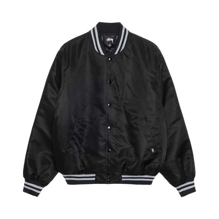 Stussy Sequins Satin Jacket Black