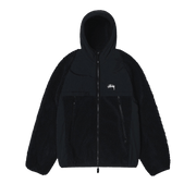 Stussy Sherpa Paneled Hooded Jacket Black