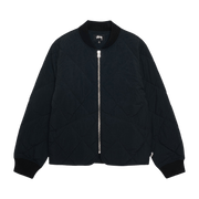 Stussy 8 Ball Quilted Liner Jacket Black