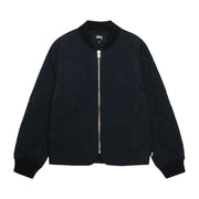 Stussy 8 Ball Quilted Liner Jacket Black