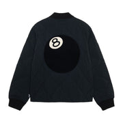 Stussy 8 Ball Quilted Liner Jacket Black