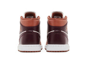 Jordan 1 Mid Dusty Peach Night Red W