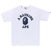 BAPE Color Camo College T-Shirt White/Navy