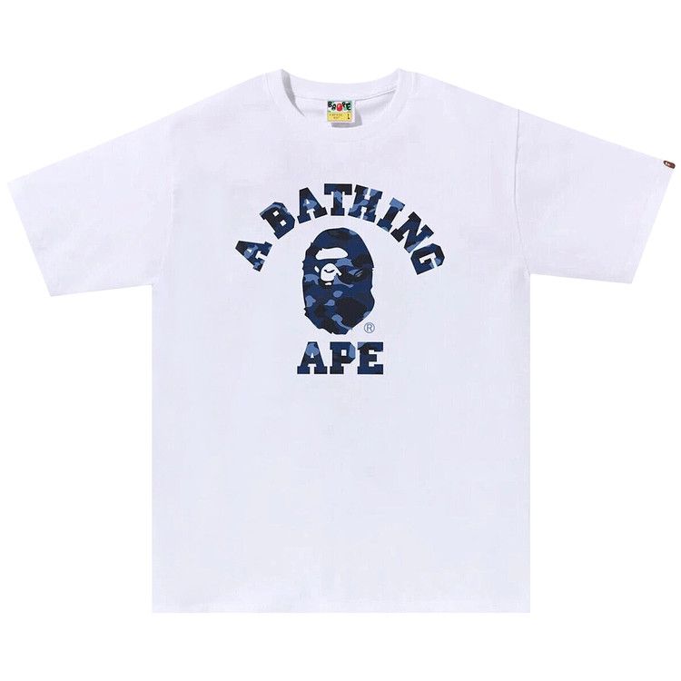 BAPE Color Camo College T-Shirt White/Navy
