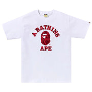 Bape - Color Camo College T-Shirt White /Red (SS23)