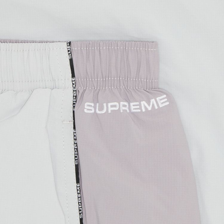 Supreme Logo Piping Track Pant Grey