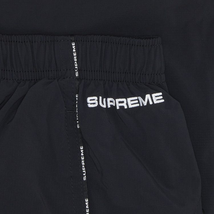 Supreme Logo Piping Track Pant Black