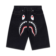 BAPE Shark Denim Shorts Navy/Indigo