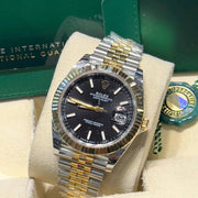 Rolex | Datejust | 126333 | Gold/Steel | 41mm mm | Gold/Steel | Black | Automatic