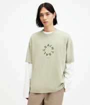 ALL SAINTS TIERRA SS CREW HERB GREEN