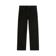 Palm Angels Logo Loose 5 Pockets Jean Black/White