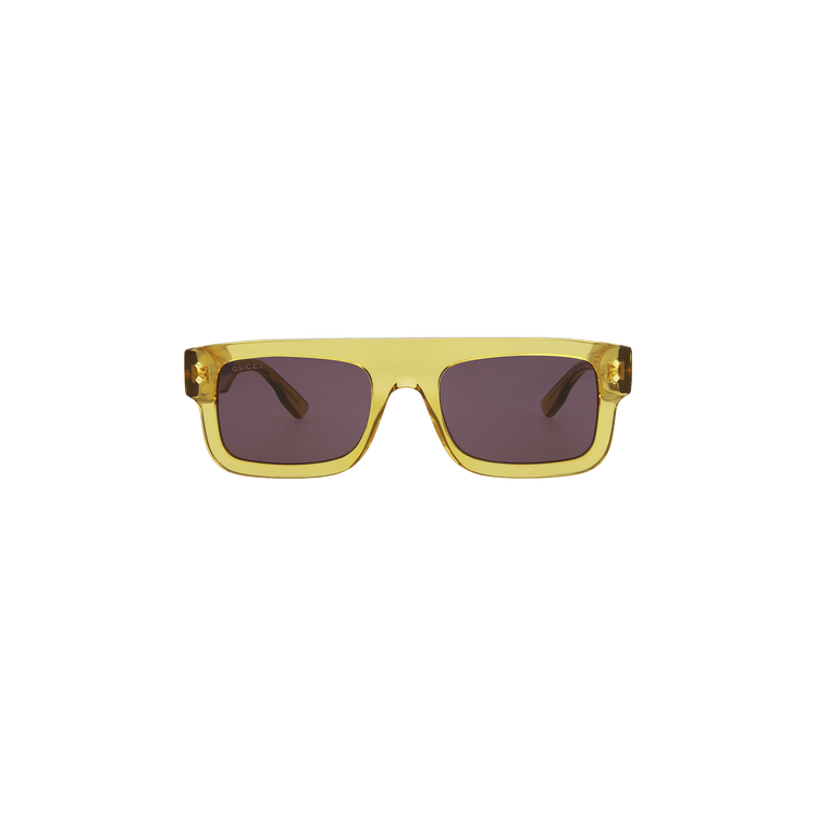 Gucci Square Frame Sunglasses Yellow/Grey