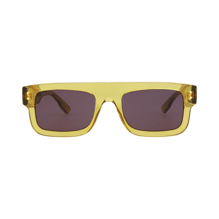 Gucci Square Frame Sunglasses Yellow/Grey