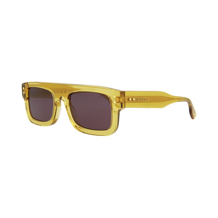 Gucci Square Frame Sunglasses Yellow/Grey