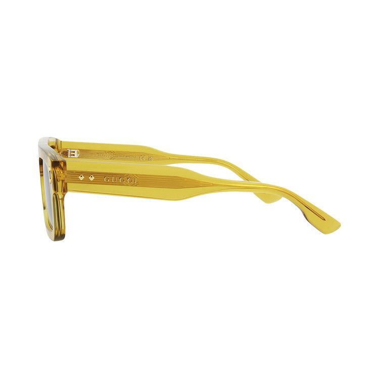 Gucci Square Frame Sunglasses Yellow/Grey