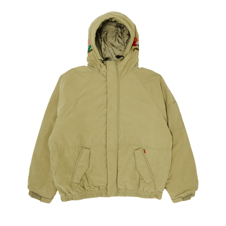 Supreme Needlepoint Hooded Jacket Olive