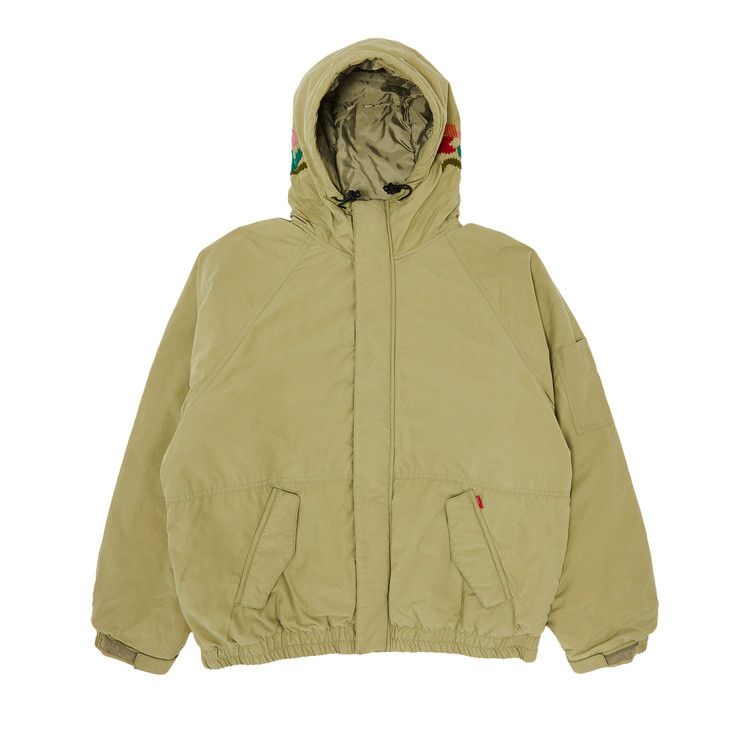 Supreme Needlepoint Hooded Jacket Olive