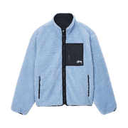 Stussy Sherpa Reversible Jacket Light Denim