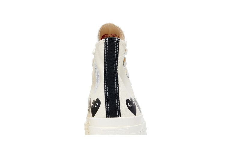 Comme des Garçons PLAY x Chuck 70 High Multi Heart - Milk Black