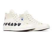 Comme des Garçons PLAY x Chuck 70 High Multi Heart - Milk Black