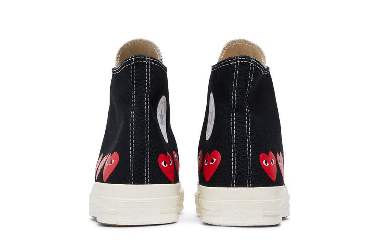 Comme des Garçons PLAY x Chuck 70 High Multi Heart - Black