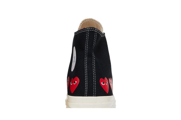 Comme des Garçons PLAY x Chuck 70 High Multi Heart - Black