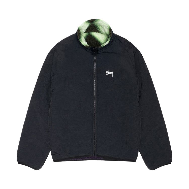 Stussy Sherpa Reversible Jacket Green