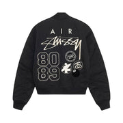 Stussy x Nike Reversible Varsity Jacket Black/Sail