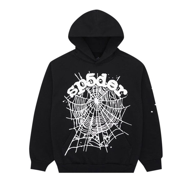 Sp5der OG Web Hoodie Black