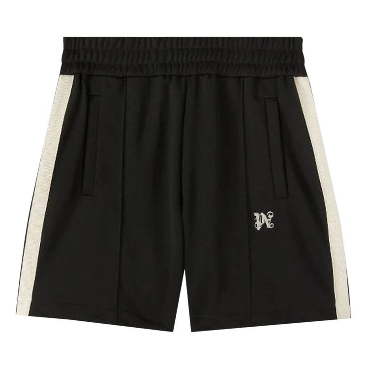 Palm Angels Monogram Track Shorts Black/Butter