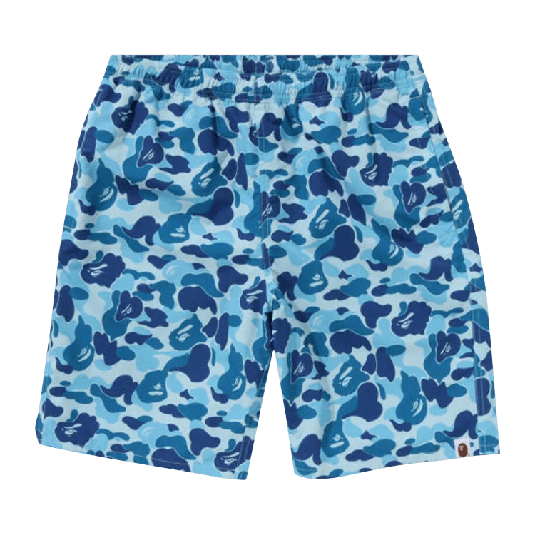 BAPE ABC Camo Beach Shorts Blue