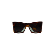 Saint Laurent Oversize Cat Eye Sunglasses Havana