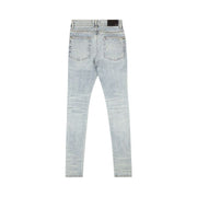 Amiri Pajama Art Patch Skinny Jeans Blue
