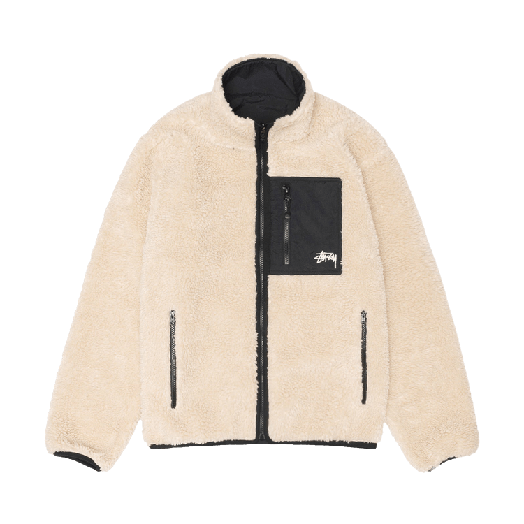 Stussy Sherpa Reversible Jacket Beige
