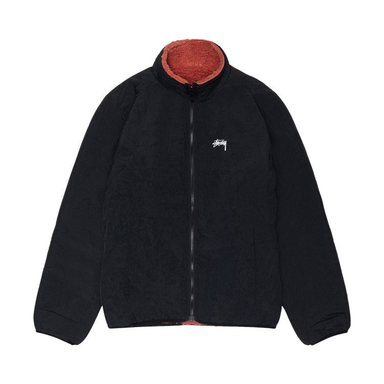 Stussy Sherpa Reversible Jacket Terracotta