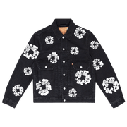 Denim Tears Type II All Over Wreath Jacket Black