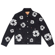 Denim Tears Type II All Over Wreath Jacket Black