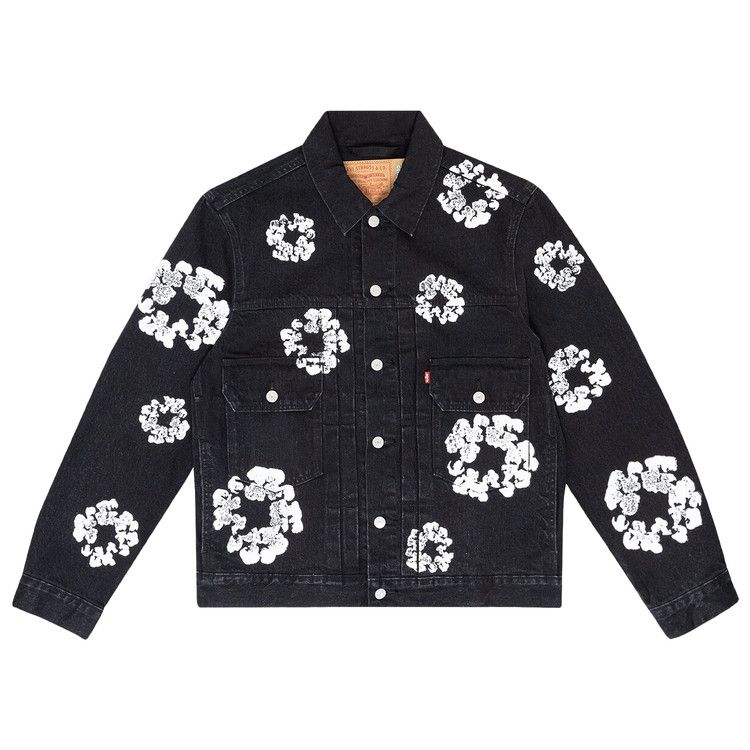 Denim Tears Type II All Over Wreath Jacket Black