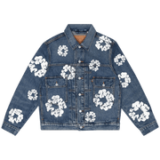 Denim Tears Type II All Over Wreath Jacket Dark Wash