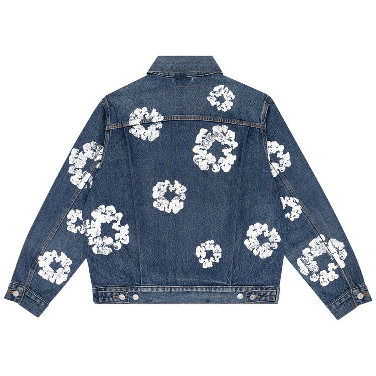 Denim Tears Type II All Over Wreath Jacket Dark Wash