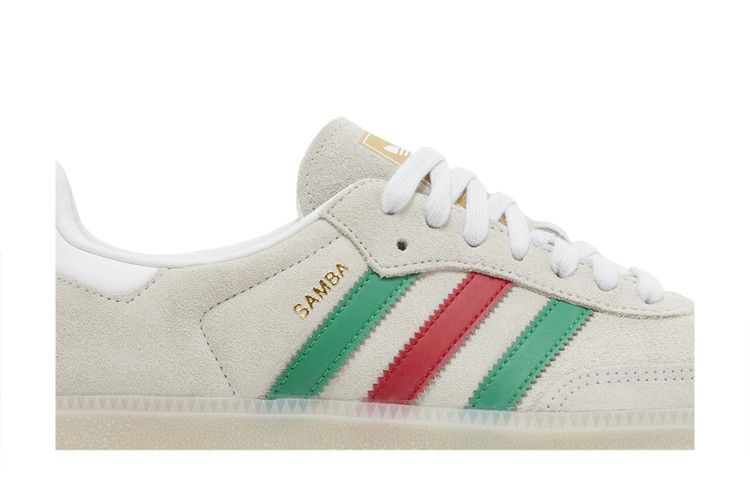 Adidas Samba OG Crystal White Green Scarlet