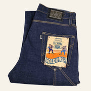 Men's Dark Selvedge Jeans - Gold Rush