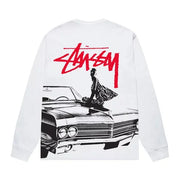 Stussy Beat Crazy Long-Sleeve Tee 'White'